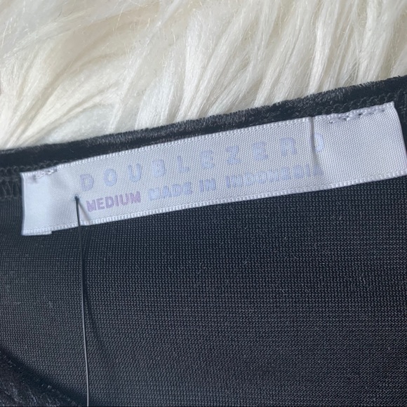 Boutique Black Velvet Spaghetti Strap Slip Dress - Picture 5 of 12